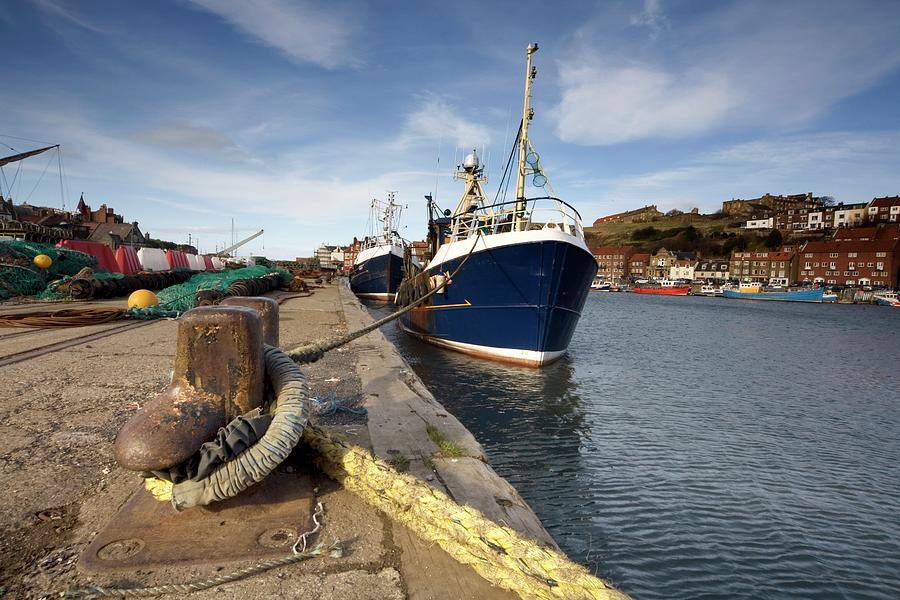 Boat Dock, Whitby, West Yorkshire Photograph by Design Pics