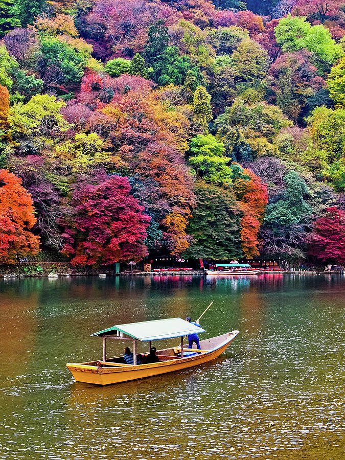 Boat Forward Arashiyama Photograph by Kyle Lin