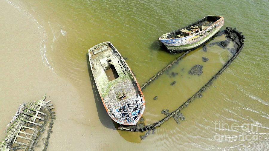 Boat Graveyard Photograph by Thierry Berrod, Mona Lisa Production/science Photo Library