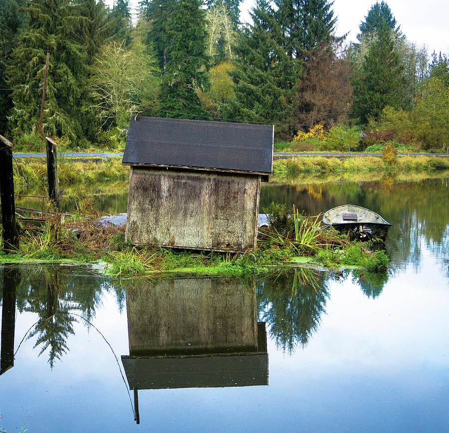 Boat House with Boat Photograph by Peggy McCormick