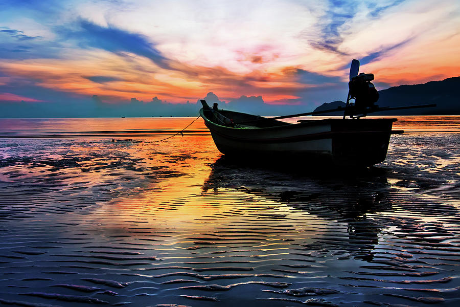 Boat Huahin Thailand Photograph by Arthit Somsakul