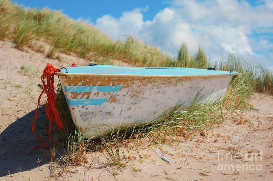 Boat in the dune - Texel by Angela Doelling AD DESIGN Photo and PhotoArt Boat in the dune - Texel by Angela Doelling AD DESIGN Photo and PhotoArt
