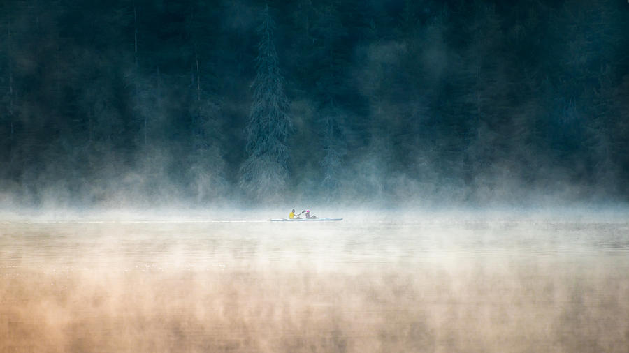 Boat In The Fog Photograph by Valeri Yordanov