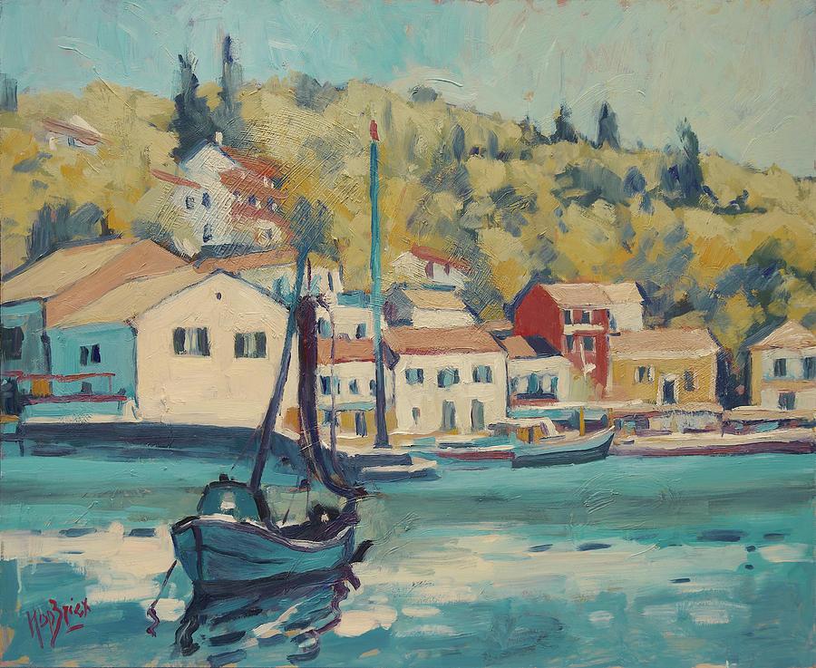 Boat of Albert in Loggos harbour by Nop Briex Boat of Albert in Loggos harbour by Nop Briex