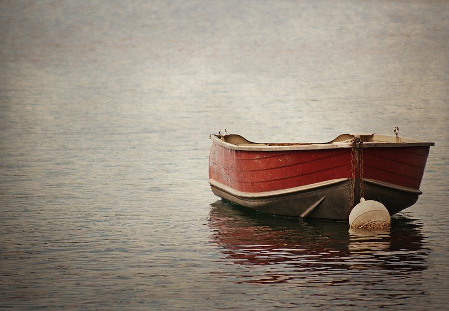 Boat Of Caldonazzo Photograph by Lotte Grønkjær