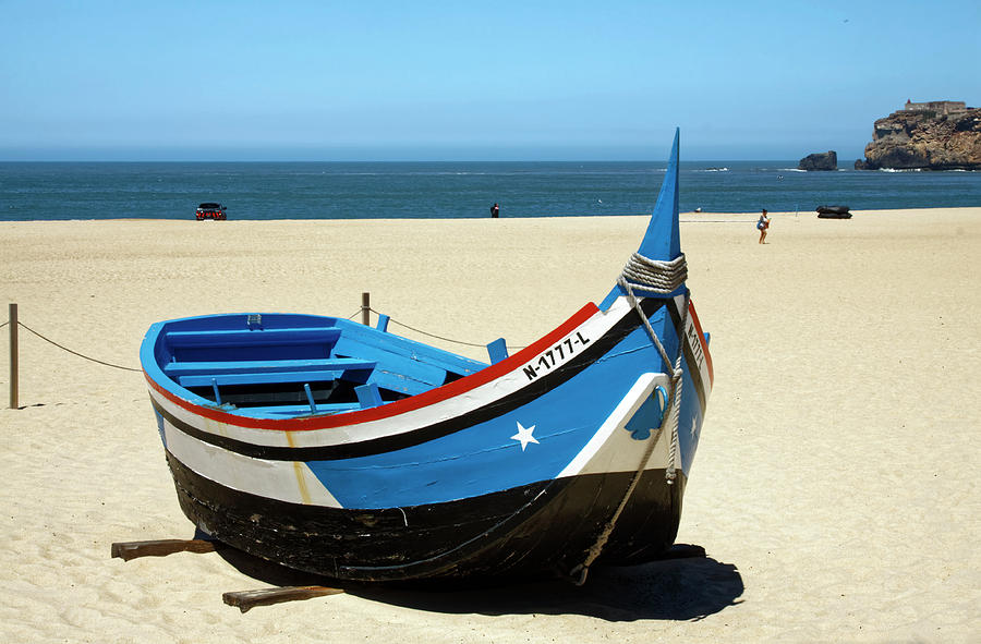 Boat on Beach Photograph by Sally Weigand