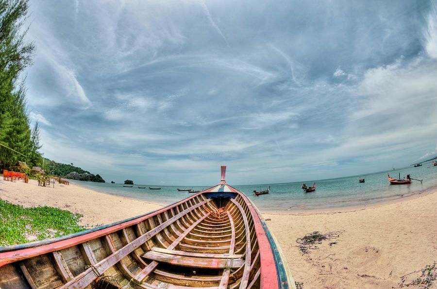 Boat On Nai Yang Beach Photograph by Design Pics / Stuart Corlett