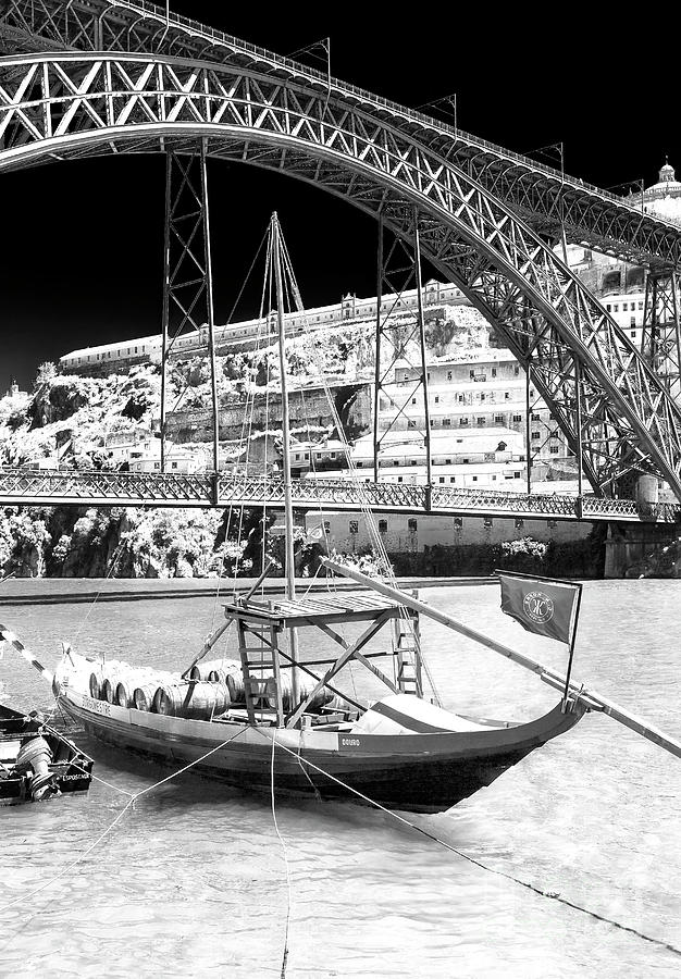 Boat on the Douro River in Porto Photograph by John Rizzuto