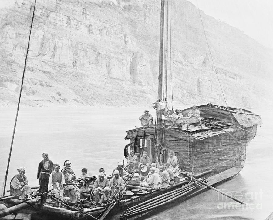 Boat On The Yangtze River Photograph by Bettmann