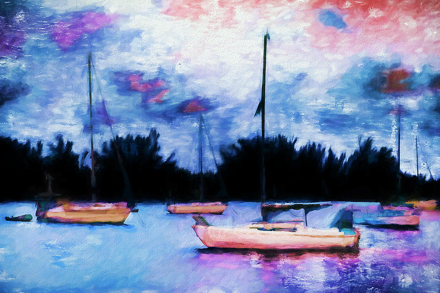 Boat Painting Series 8883 by Carlos Diaz Boat Painting Series 8883 by Carlos Diaz