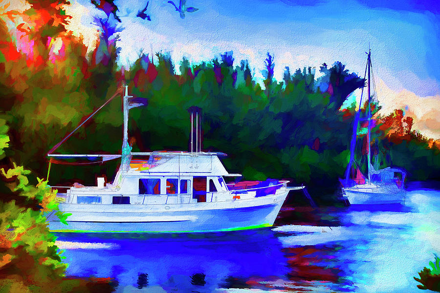 Boat Painting Series 8892 by Carlos Diaz Boat Painting Series 8892 by Carlos Diaz