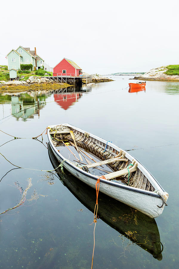 Boat, Peggys Cove, Canada Digital Art by Pietro Canali
