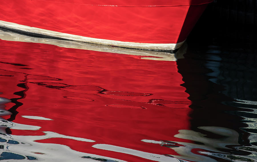 Boat reflections Photograph by Mike Santis