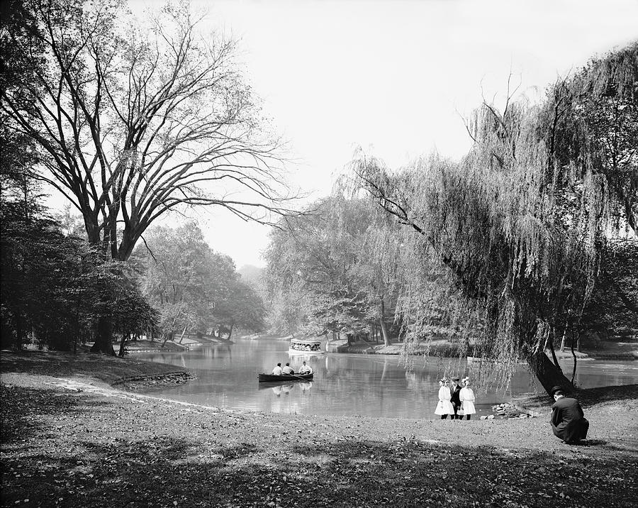 Boaters On Lake, Prospect Park Photograph by Universal History Archive