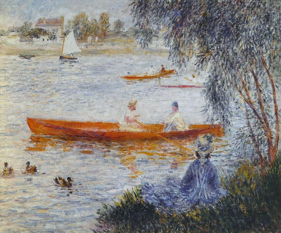 Boating at Argenteuil Painting by Pierre Auguste Renoir - Fine Art America