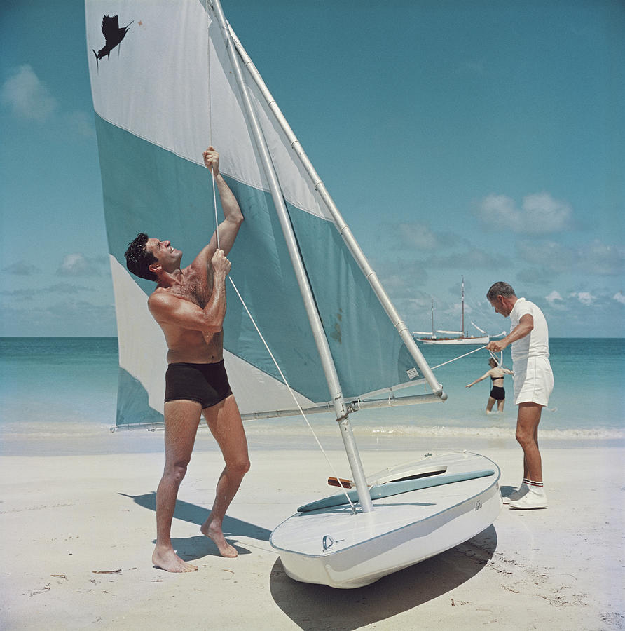 Boating In Antigua Photograph by Slim Aarons