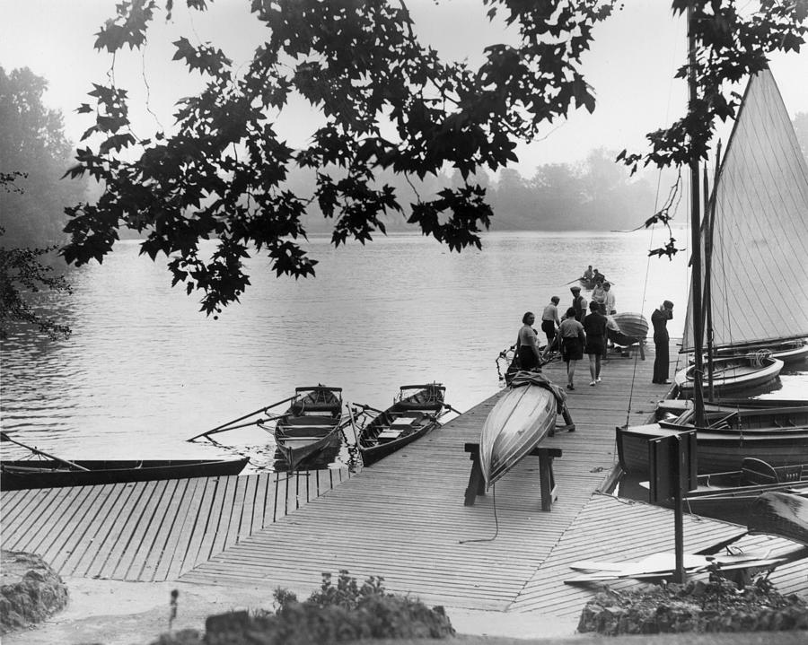 Boating Lake Photograph by Fox Photos