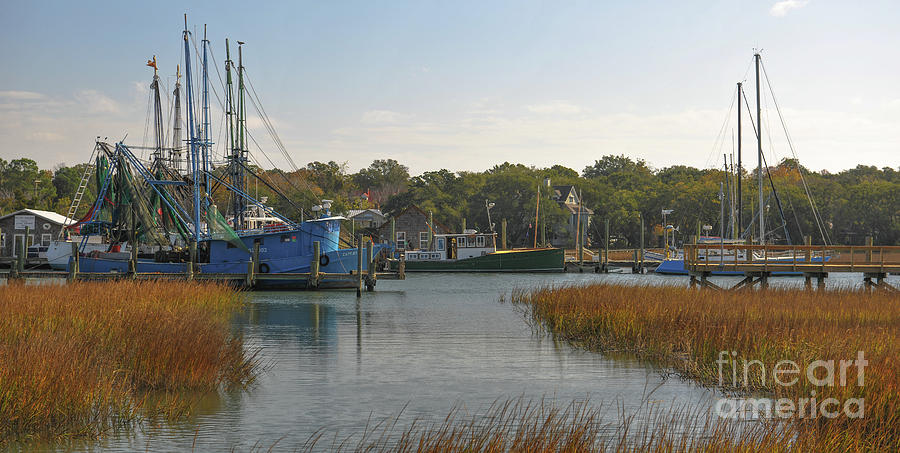 Boating on Shem Creek - Southern Style Photograph by Dale Powell