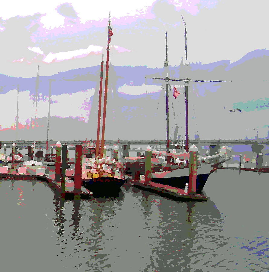 Boat Photograph - Boats At St Augustine Harbor 3 by Cathy Lindsey