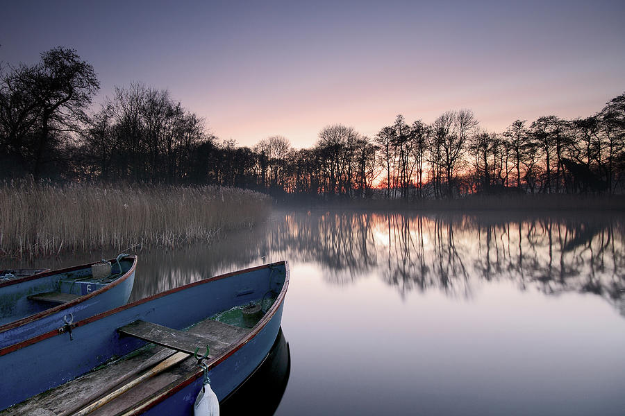 Boats At Sunrise Photograph by Image By Chris Winsor