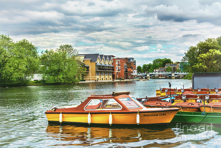 Boat Photograph - Boats For Hire At Windsor by Ian Lewis