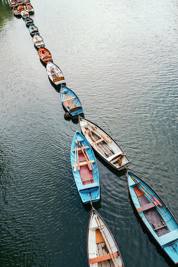 Boats In A Row Digital Art by Arcangelo Piai