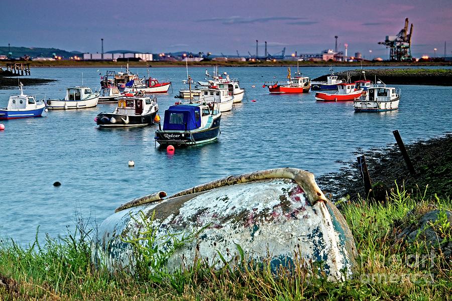 Boats in Harbour, South Gare Photograph by Martyn Arnold
