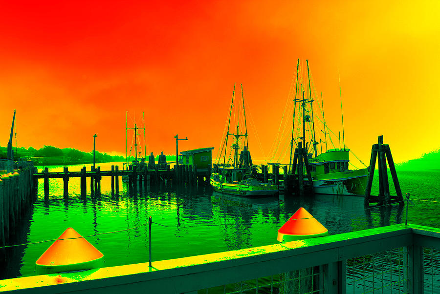 Boats in the bay by Steven Wills Boats in the bay by Steven Wills