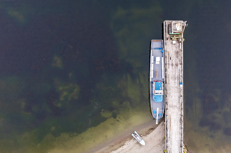 Boats Next To Pier Photograph by Eser Karadag