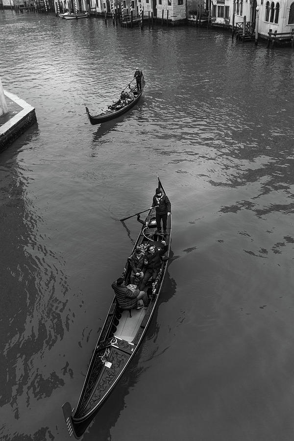 Boats on the Grand Canal Photograph by Georgia Clare