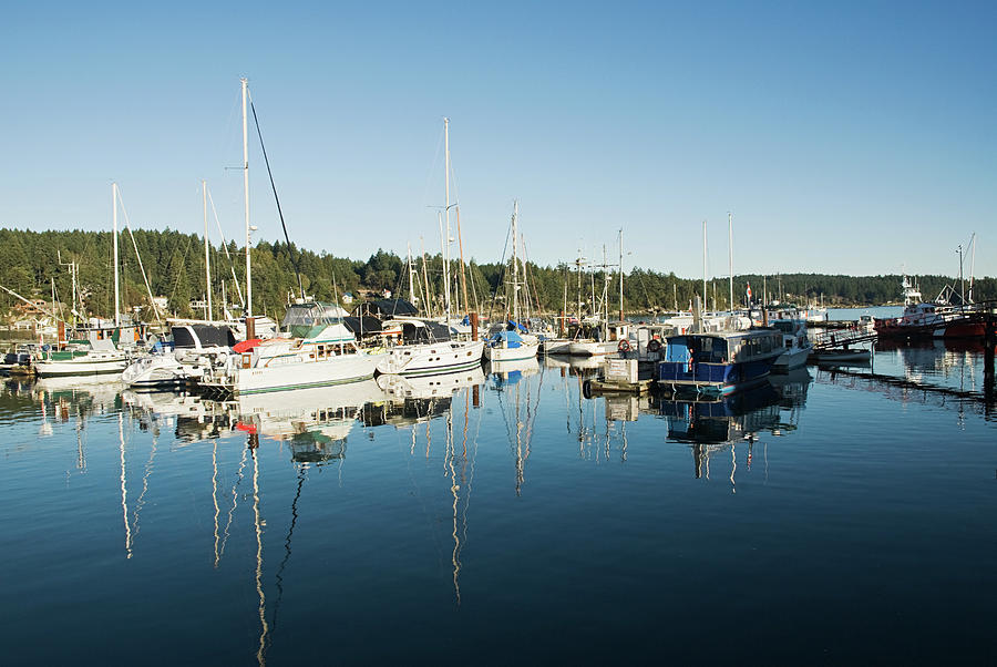 Boats, Salt Spring Island, British Columbia, Canada Digital Art by ...