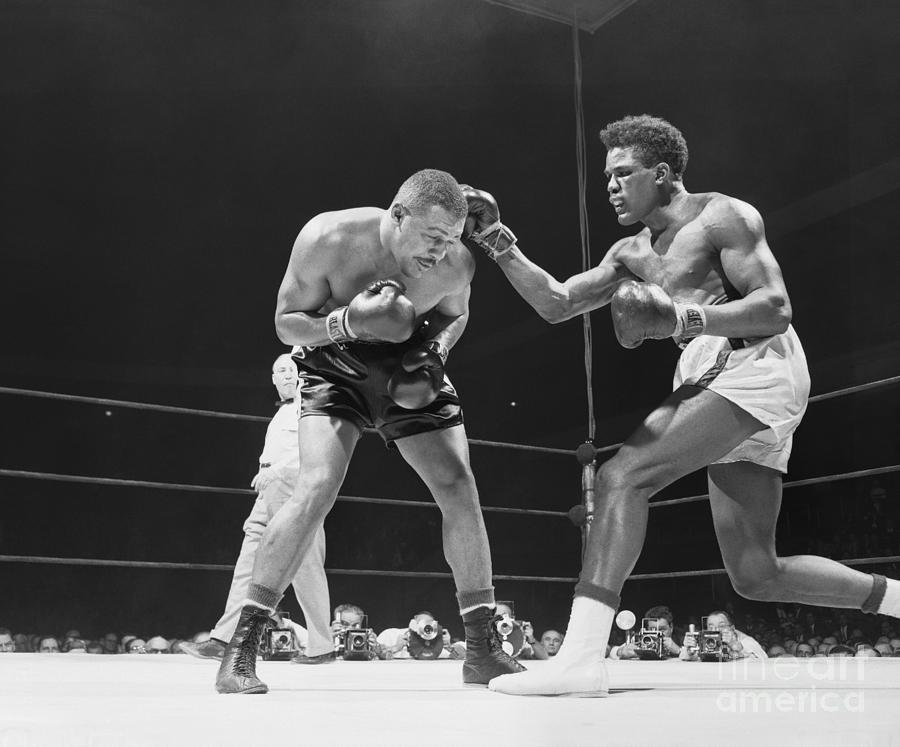 Bob Baker And Tommy Jackson In Boxing by Bettmann