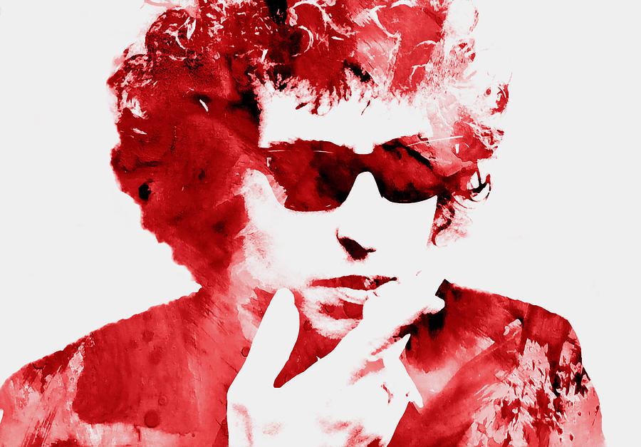 Bob Dylan 3e Mixed Media by Brian Reaves