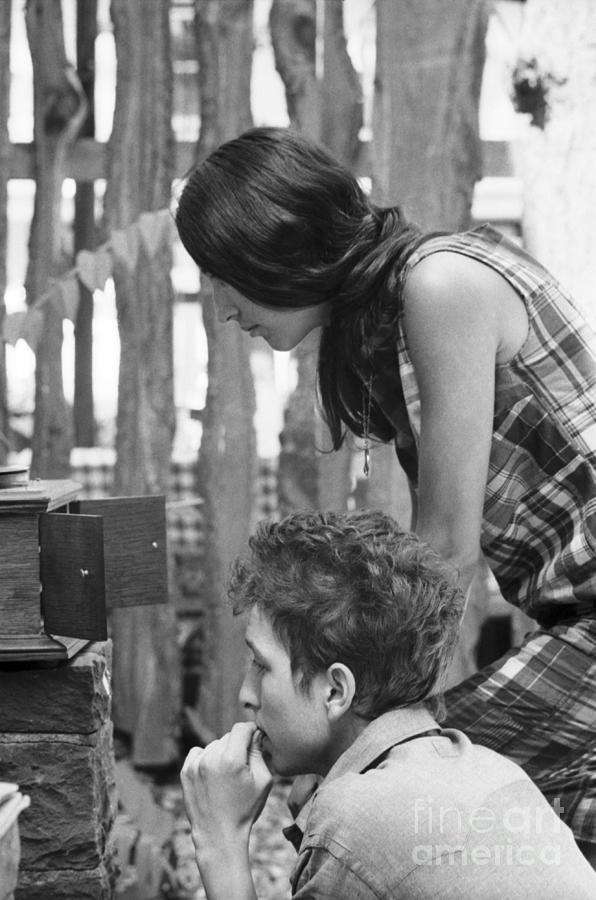 Bob Dylan And Joan Baez In Woodstock Photograph by The Estate Of David Gahr
