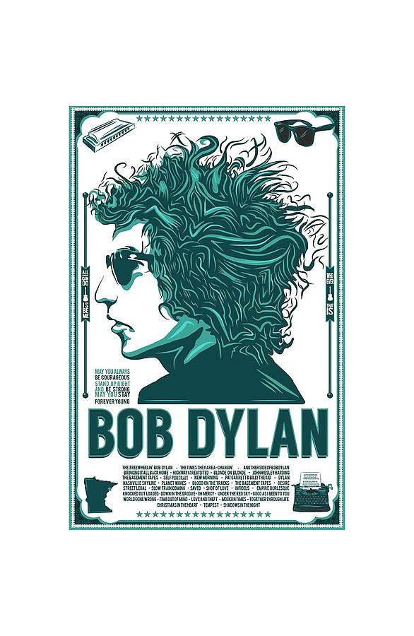 Bob Dylan Digital Art by Rosid Dinar | Fine Art America