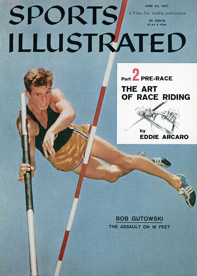Bob Gutkowski, Pole Vaulter Sports Illustrated Cover Photograph by Sports Illustrated