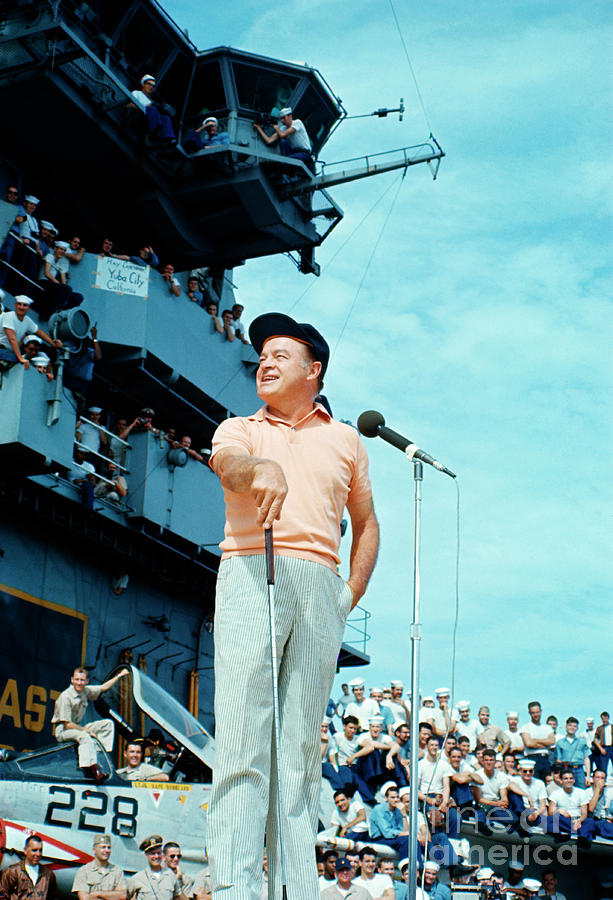 Bob Hope Performing For Troops Photograph by Bettmann