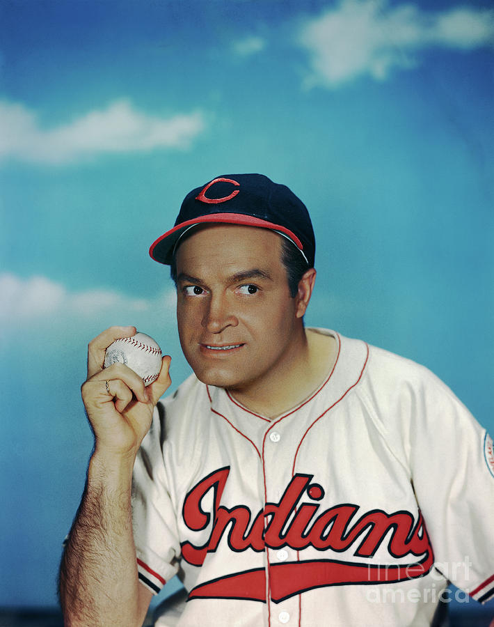 Bob Hope Wearing Cleveland Indians Photograph by Bettmann