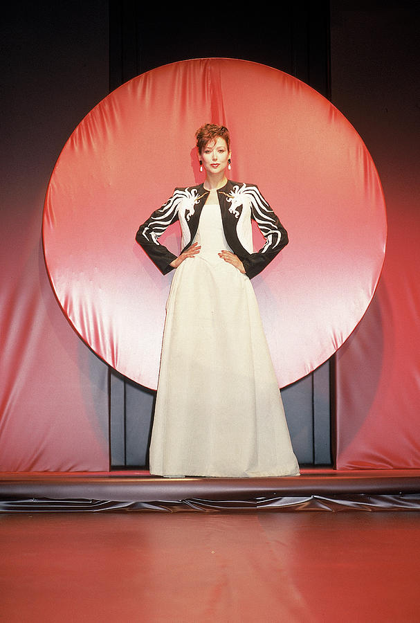 Fashion Model Photograph - Bob Mackie Gown by Dmi