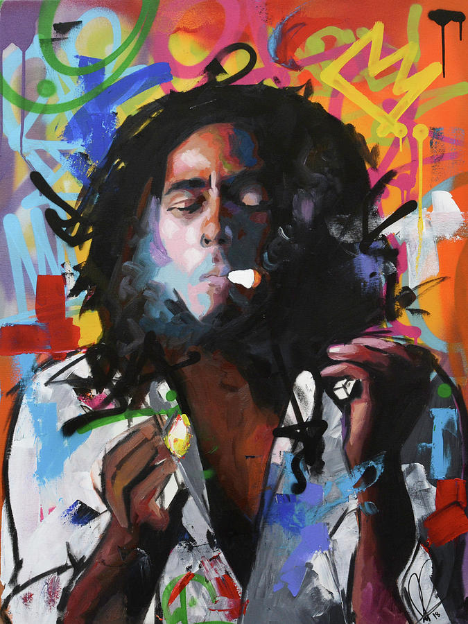 Bob Marley IV Painting by Richard Day