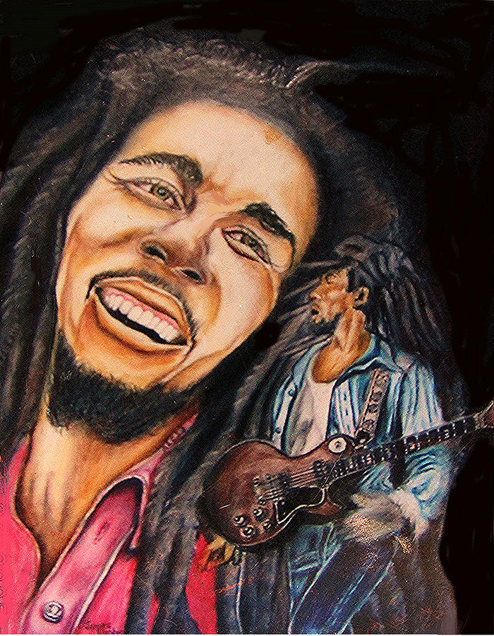 Bob Marley  The Legend Drawing by James Dunbar