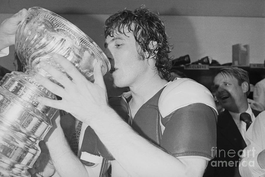 Bobby Clarke Drinking From The Stanley Photograph by Bettmann