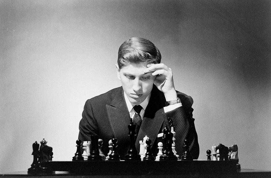 Chess Photograph - Bobby Fischer by Carl Mydans
