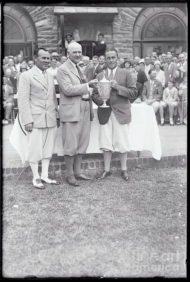 Bobby Jones Receiving Cup After Victory Photograph by Bettmann