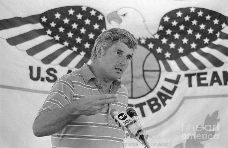 Bobby Knight Attending News Conference Photograph by Bettmann