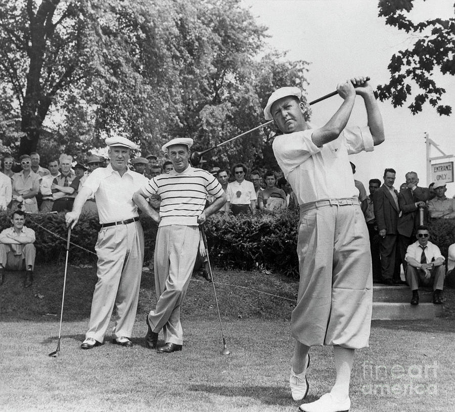 Bobby Locke In Golf Tournament Photograph by Bettmann
