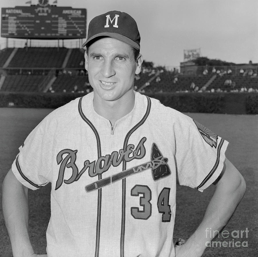 Bobby Thomson Of The Milwaukee Braves by Bettmann
