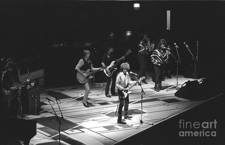 Music Photograph - Bob Dylan and Tom Petty #1 by Concert Photos