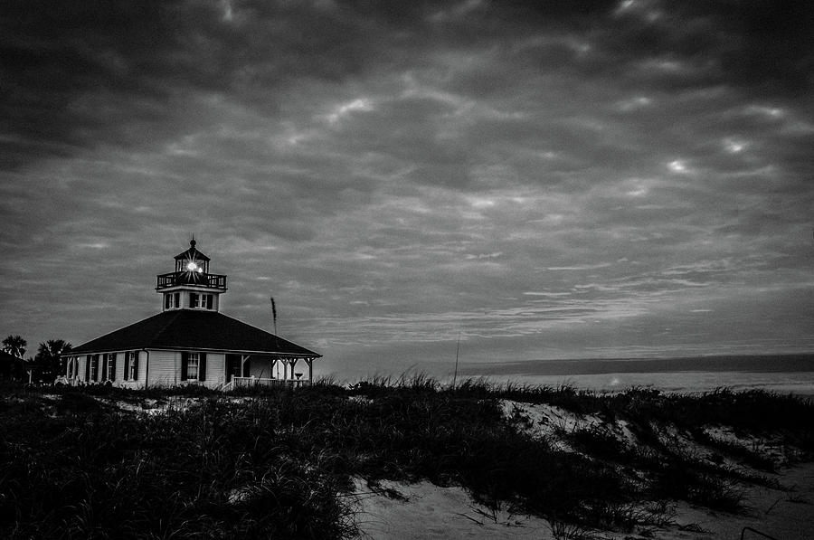 Boca Grande Lighthouse Black and White Photograph by Joe Leone