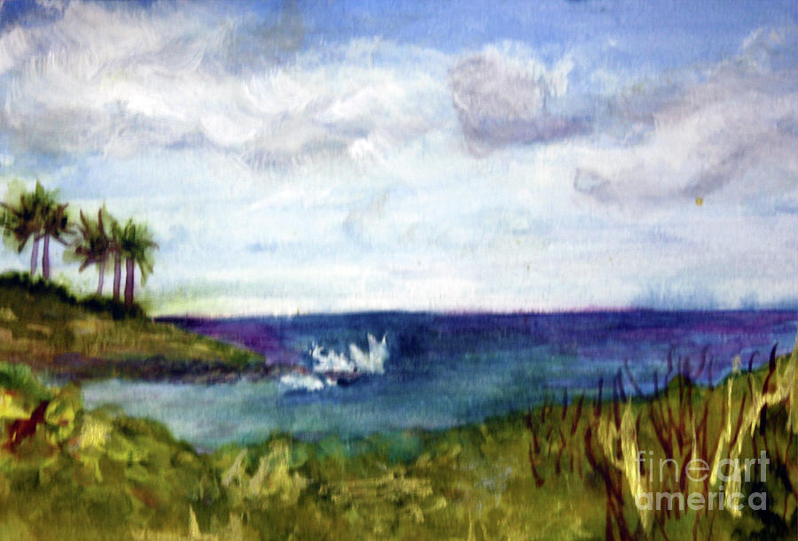 Boca Inlet Study Painting by Donna Walsh